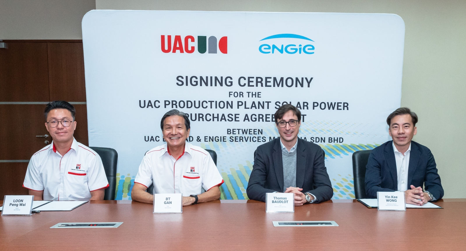 ENGIE and UAC Berhad 20-year solar PPA